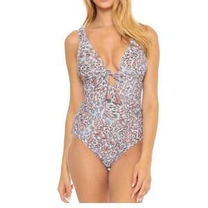 BCA Rebecca Virtue Womens Size XL One Piece Animalistic Hannah Swimsuit NEW